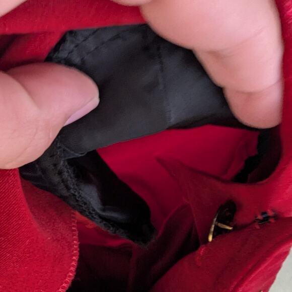 Vtg 1990s Positive Attitude Red Chenille Blazer Rose Floral Maxi Skirt Set Sz 12 - Picture 6 of 6